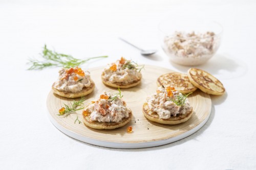 Gerookte zalmforelsalade