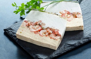 Terrine van coquille en eekhoorntjesbrood